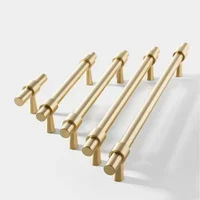 Poignées de porte de placard en laiton massif Antique, boutons de tiroir rétro, accessoires de cuisine, poignées de rangement d'armoire, poignées de meubles 5