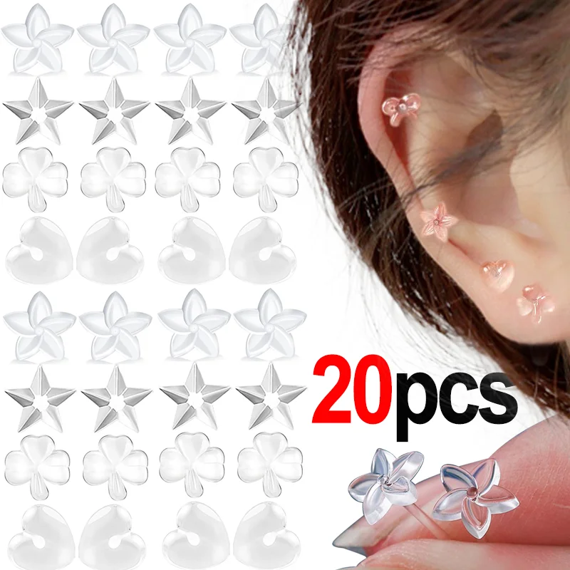 Mini Transparent Resin Ear Studs Star Ear Stick For Women Men Anti Allergy Plastic Earhole Maintenance Needling Jewelry Earrings 2