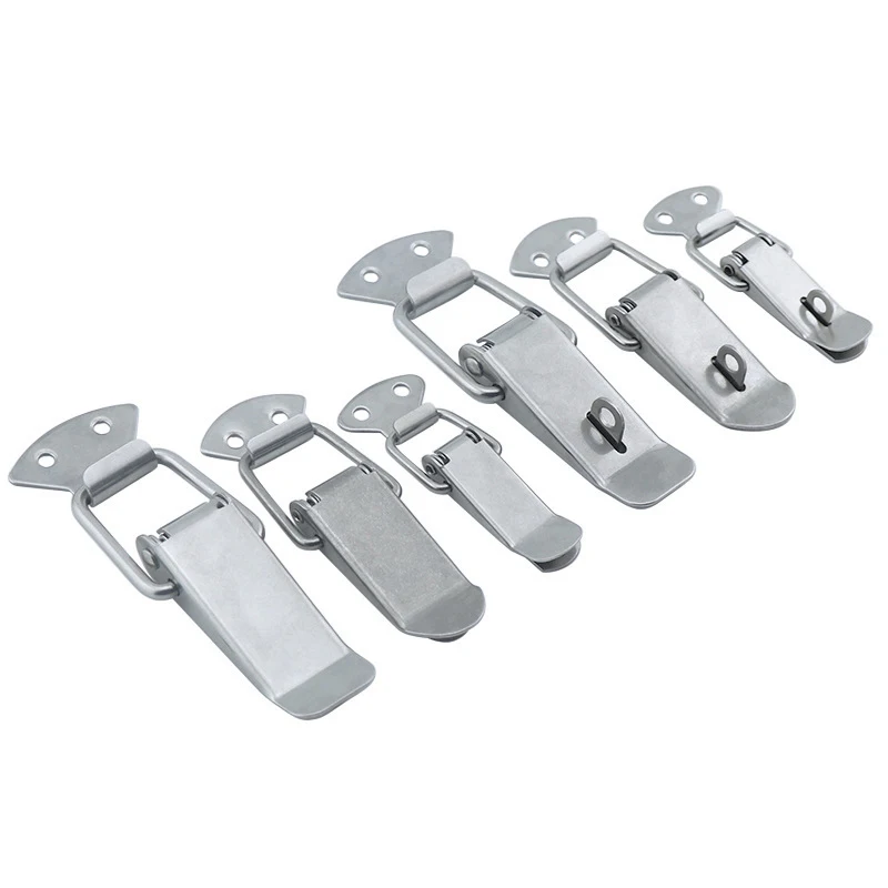 Stainless Steel Spring Loaded Toggle Latch Catch Clamp Clip Drawer Hasp Clasp Duck Billed Buckles for Toolbox Trunk Case Chest furniture hardware toggle latches