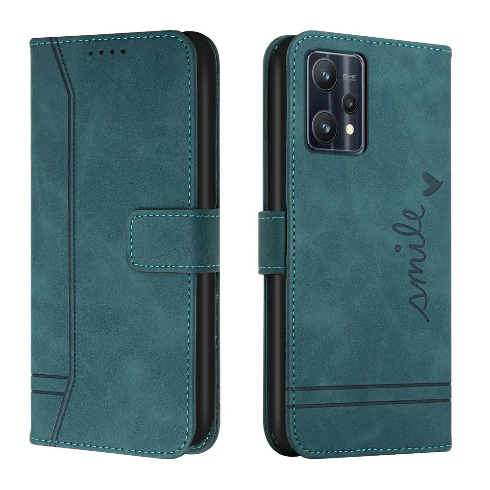 

Reame 10 Pro Plus 9 i 8 5G Premium Case Texture Leather Wallet Book Skin for OPPO Realme 9 Case Realme9 7 9Pro 9i 4G Flip Cover