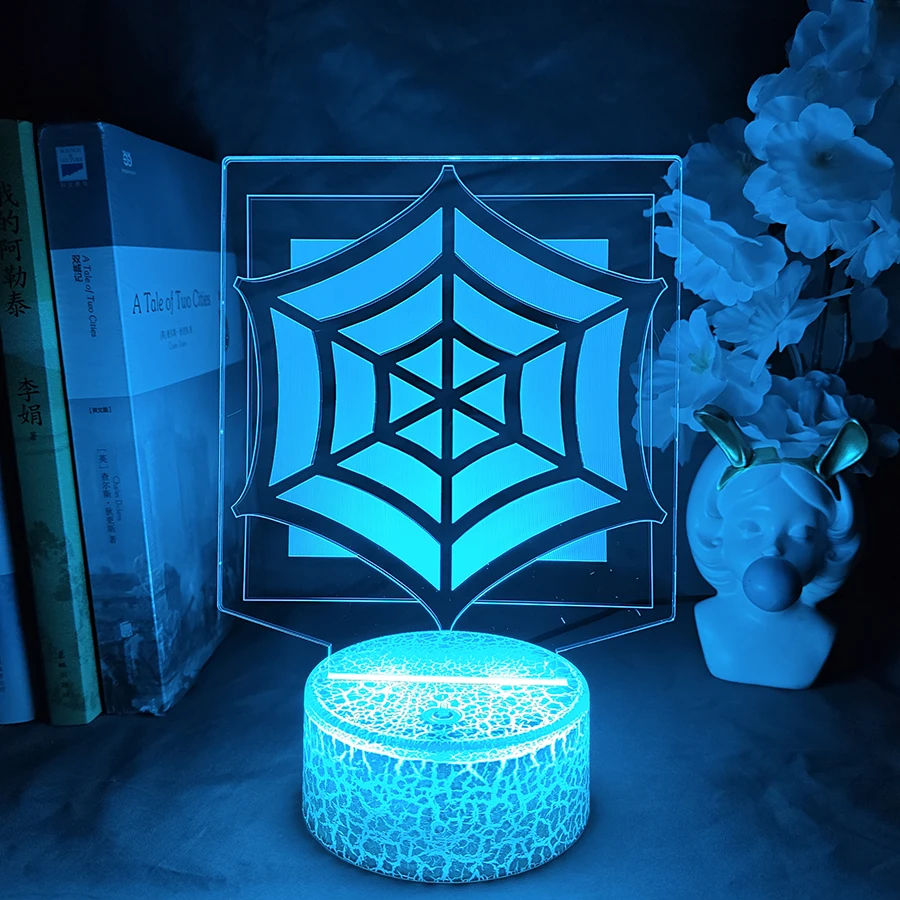 레인보우 식스 시지 장식 3D 야간 조명 야거 오퍼레이터 로고 조명 램프 USB 전원 7색 LED 게이밍 쿨 아이템