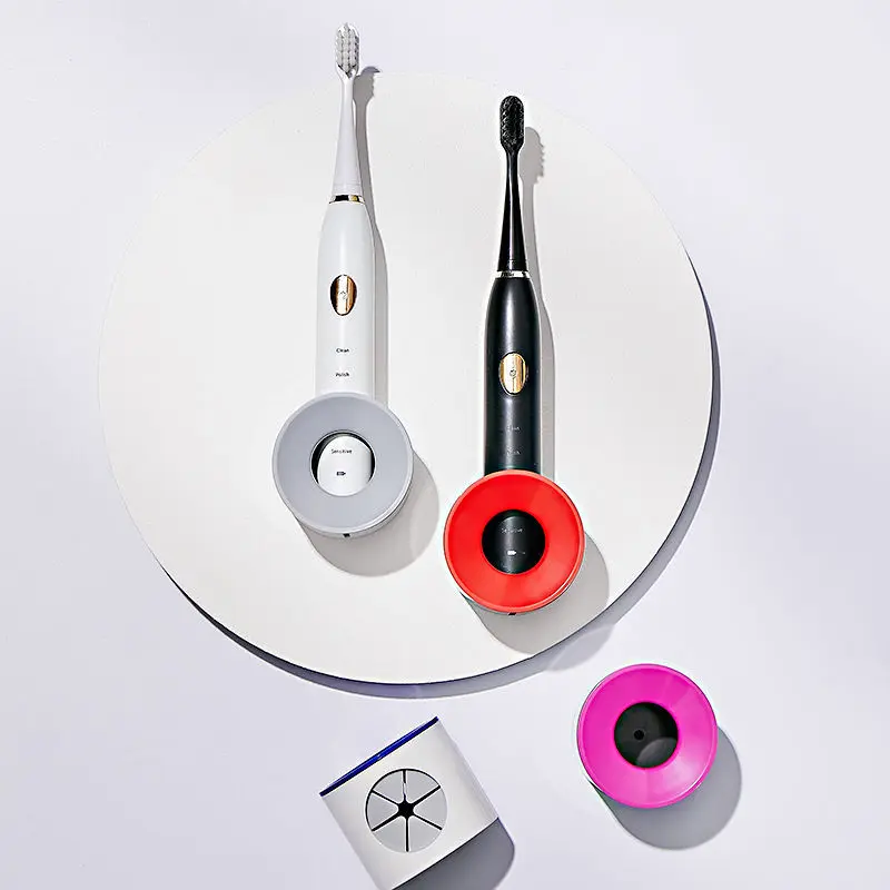 1pc Electric Toothbrush Holder Wall-Mounted Dustproof Toothbrush Holder Perforated Bathroom Electric Brush