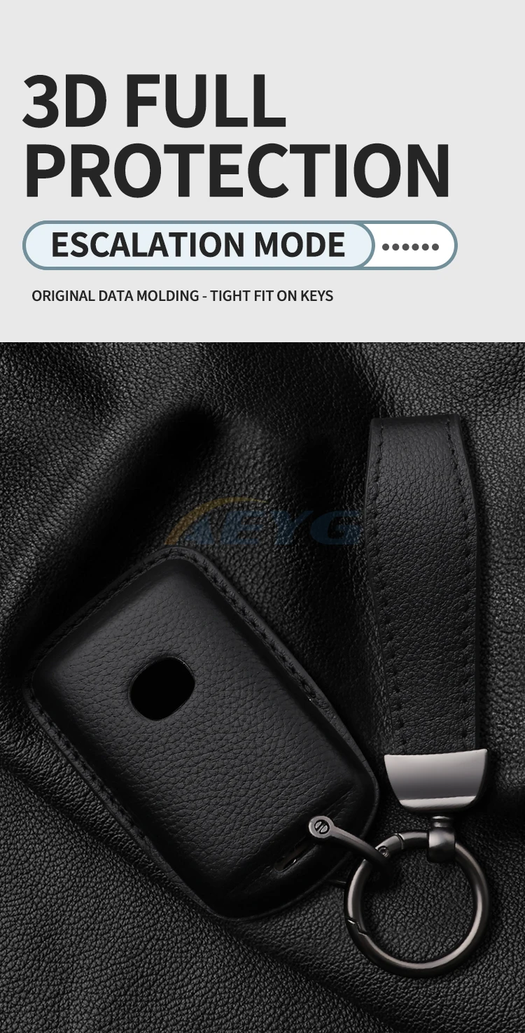 Leder auto fernbedienung schlüssel fall abdeckung shell für mazda 3 alexa cx30 CX-4 cx5 CX-5 cx8 CX-8 CX-30 cx9 CX-9 chutz fob zubehör – Detail 4