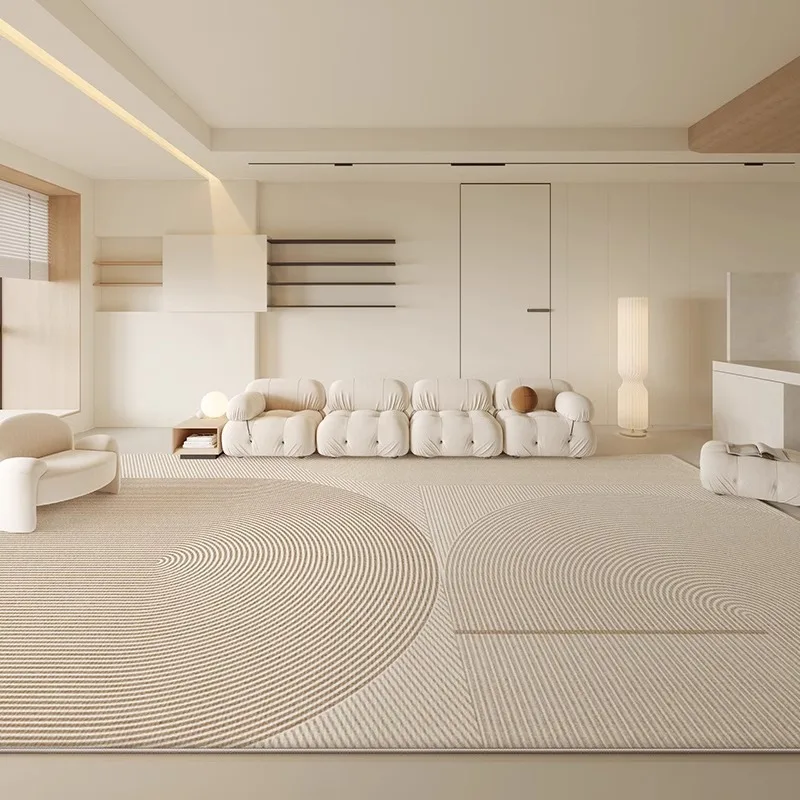 Large Area Carpets for Living Room Fluffy Soft Lounge Floor Mat Thick Anti-slip Study Rug Cream Style Bedroom Plush Decor Carpet 2