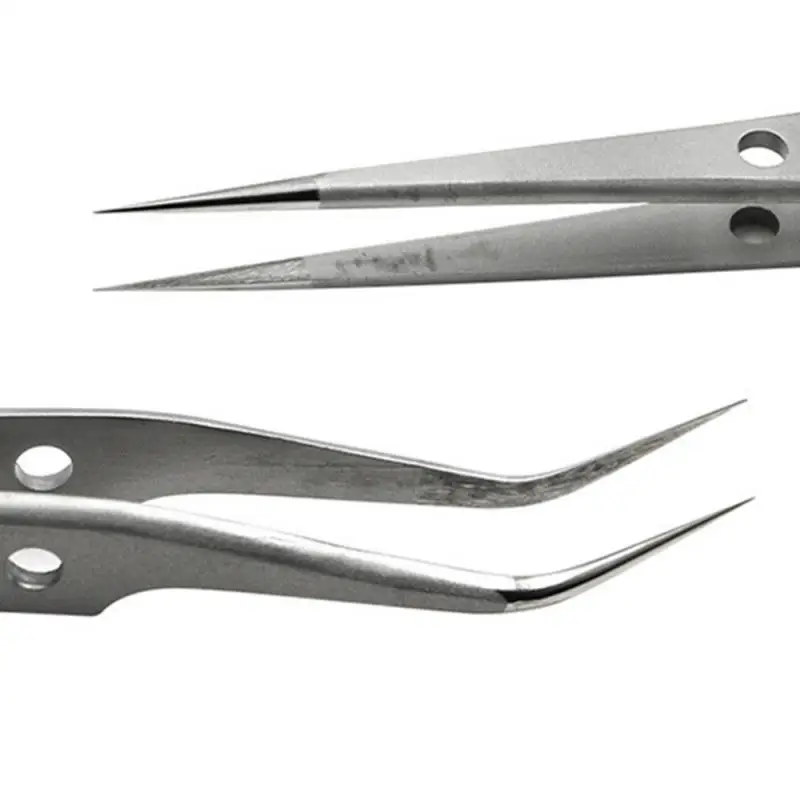 Precision Anti-skid Antistatic Tweezers Stainless Steel