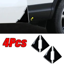 Car Door Corner Scratch Protector Silicone Guards - Set of 4, Anti - Collision Auto Accessories (4Pcs Black A)