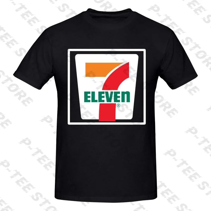 7 11 Seven Eleven Ретро футболка с потертым логотипом из мягкого хлопка модный