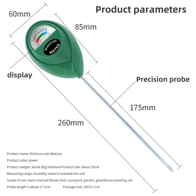 Soil Moisture Meter Plant Watering Test Soil Humidity Monitor Detector Hygrometer Flower Testing Home Gardening Measuring Tool 6
