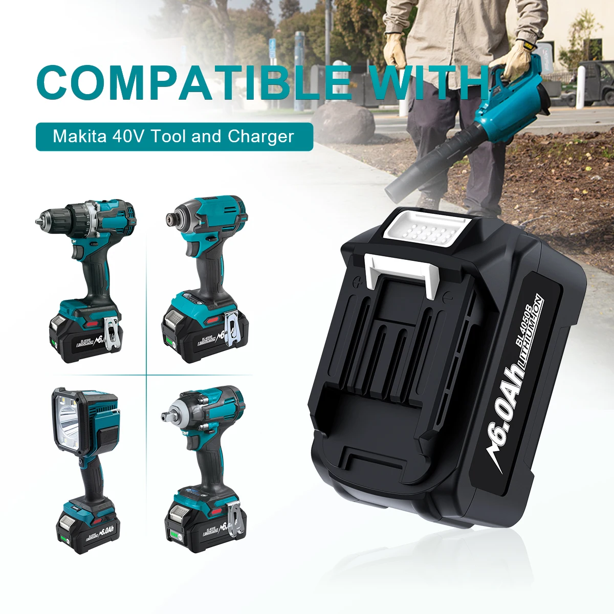 Para XGT 40V BL4025 BL4040 BL4020 BL4050