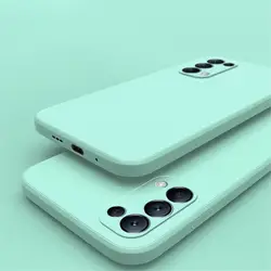 Ultra-Durable Liquid Silicone Shockproof Back Cover for OPPO A56 (Light green)
