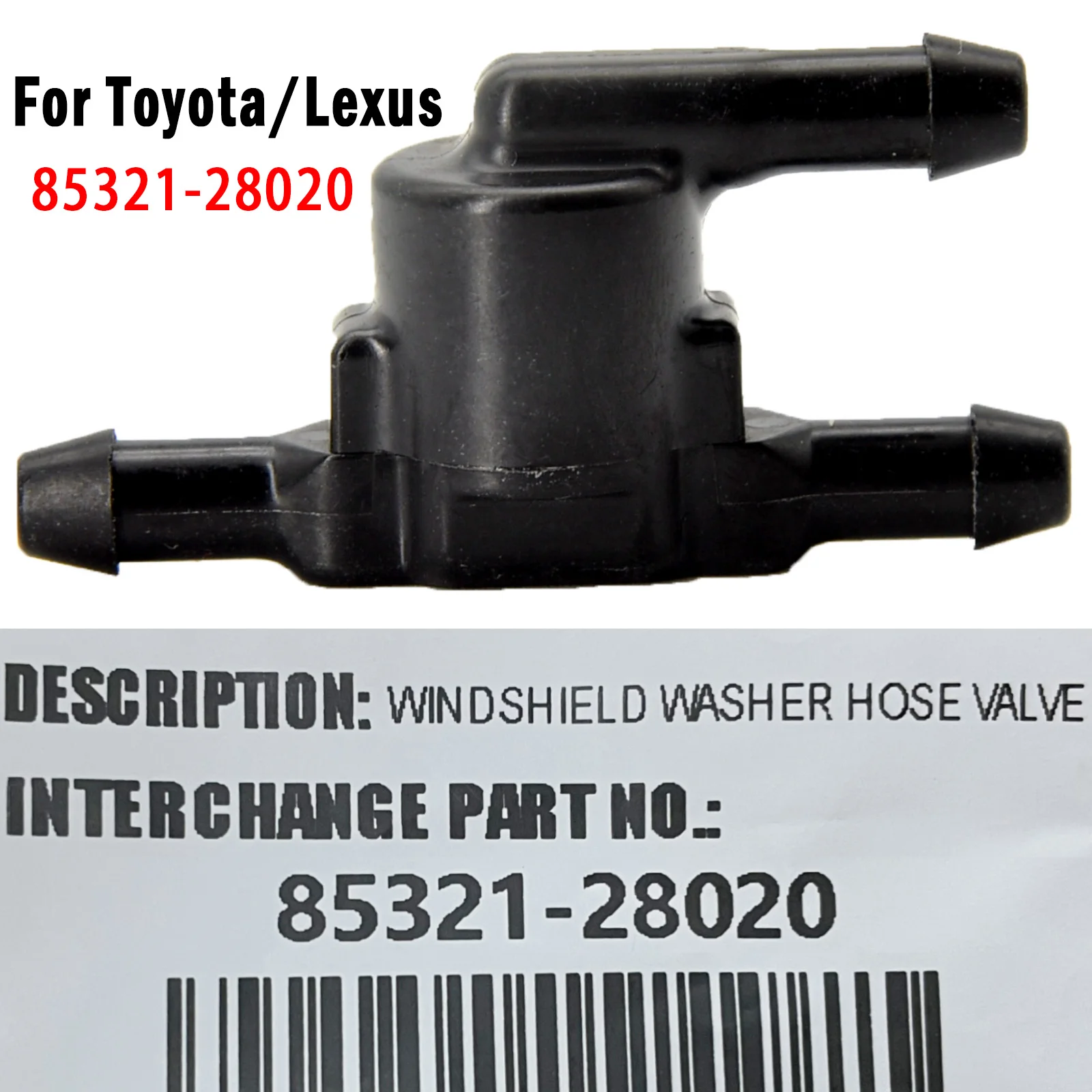 Válvula Antirretorno Para Limpiaparabrisas - Compatible Con Lexus IS350, LS460, LX570, NX, RC Y Otros Modelos