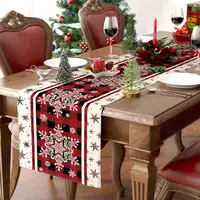 Christmas Table Runner Table Flag Christmas Decoration Home Table Setting Dining Vintage Wedding Family Party Christmas Placemat 3