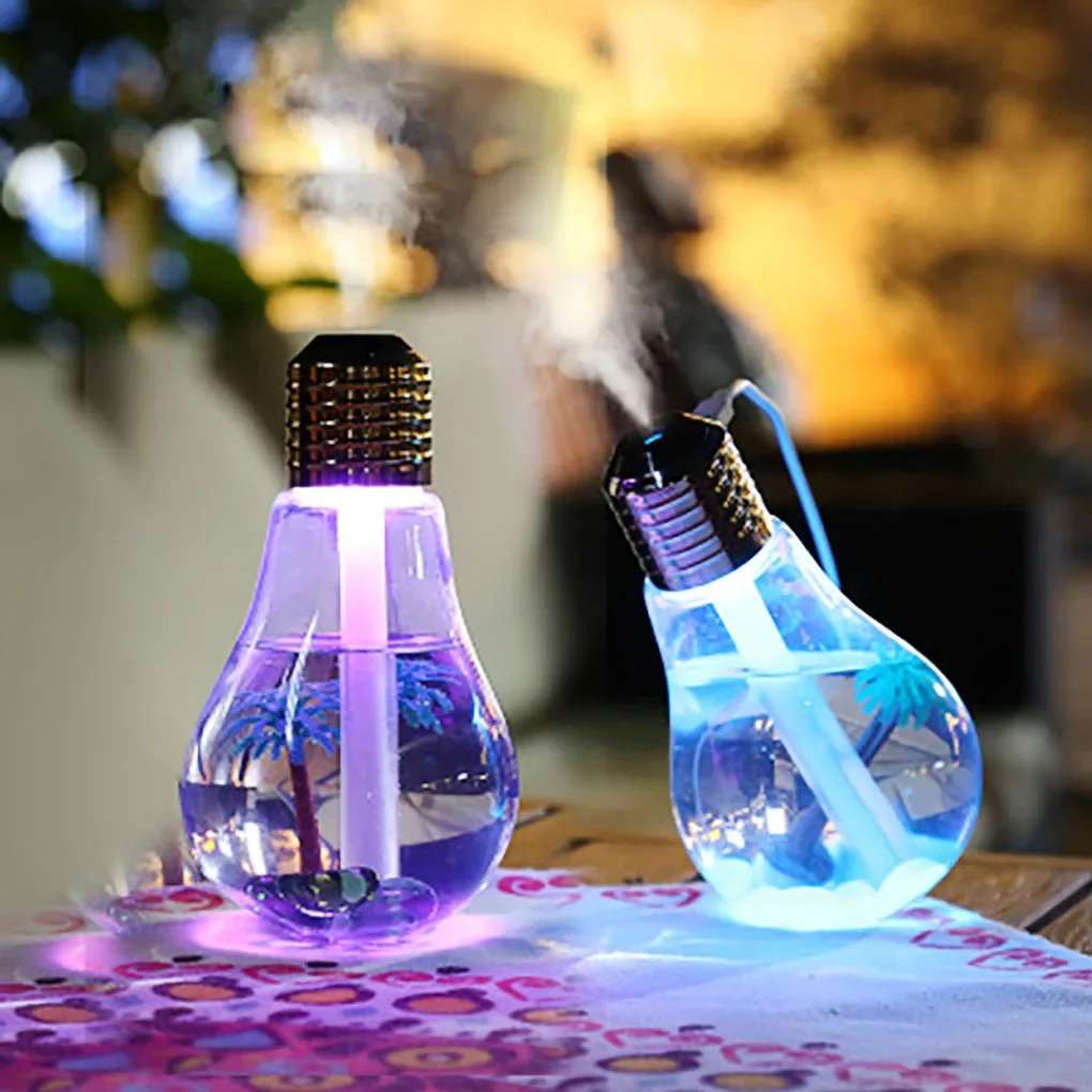 Colorful Bulb Humidifier Car Atomizer Mini USB Humidifier Suitable for Car Home