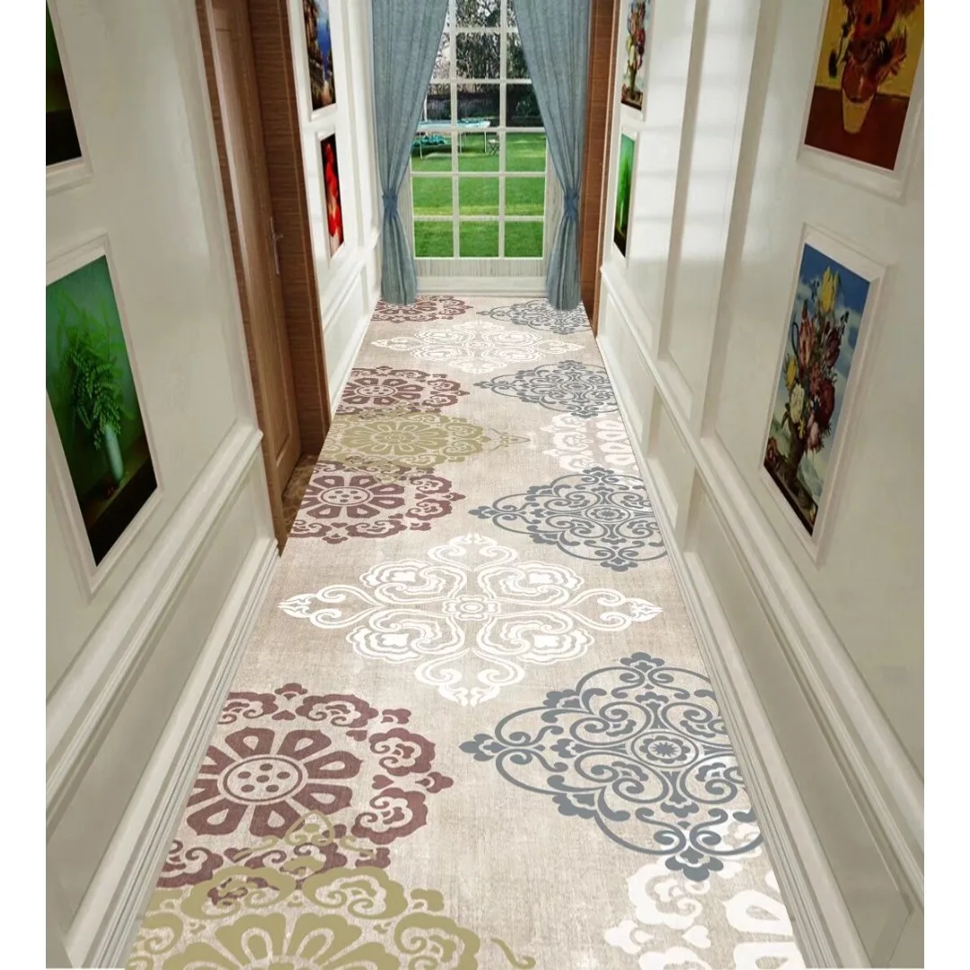 

Nordic Style Living Room Hall Carpet Long Hallway Corridor Rugs Runners Aesthetic Luxury Hotel Hallway Aisle Non-slip Long Mat