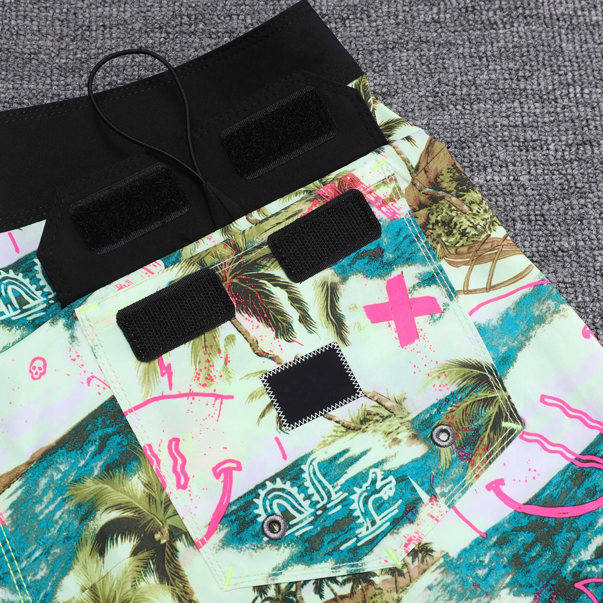 Men's Swim Trunks Beach Shorts Bermuda Spandex Quick dry Surf Boardshorts High Quality 4-way Stretch Waterproof Man Swimwear 6