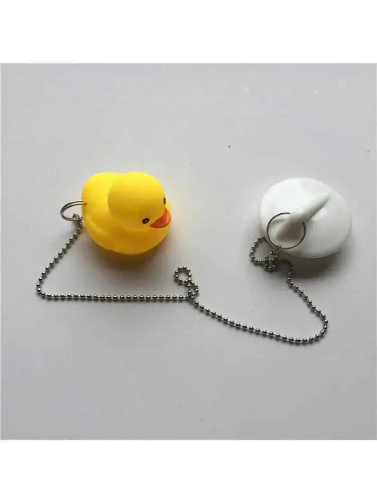 1 Pc L/M/S Cartoon Duck Waterproof Rubber Plug Creative Bathtub Sink Stopper Color(Orange/White/Black) drain stopper basin drain stopper