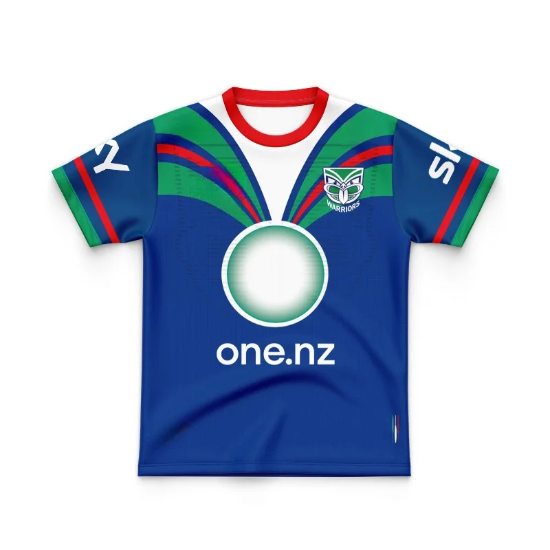 thumbnail image 1 of Réplica de la camiseta de los New Zealand Warriors para hombre 2024 para niños (nombre y número personalizados), 1 of 5