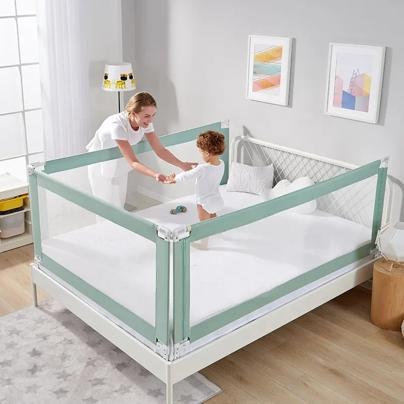 

Adjustable Height Kid's Bed Rails Baby Safety Fence Toddler Bedrail Children Rail Guard Babies Barrier for King Size Bed