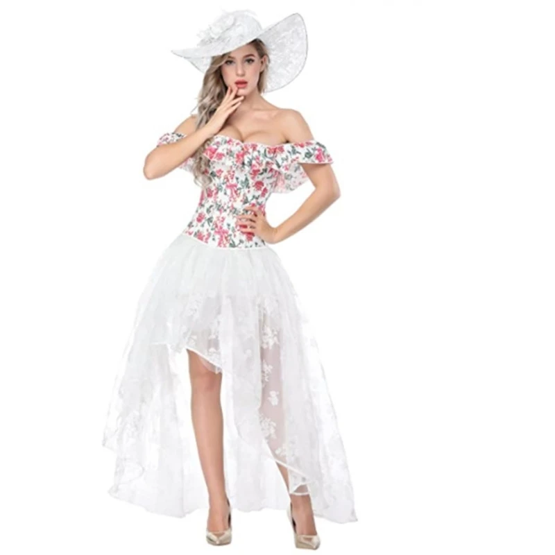 Рисунок 6 - Готическая роза с цветочным принтом и высокой талией