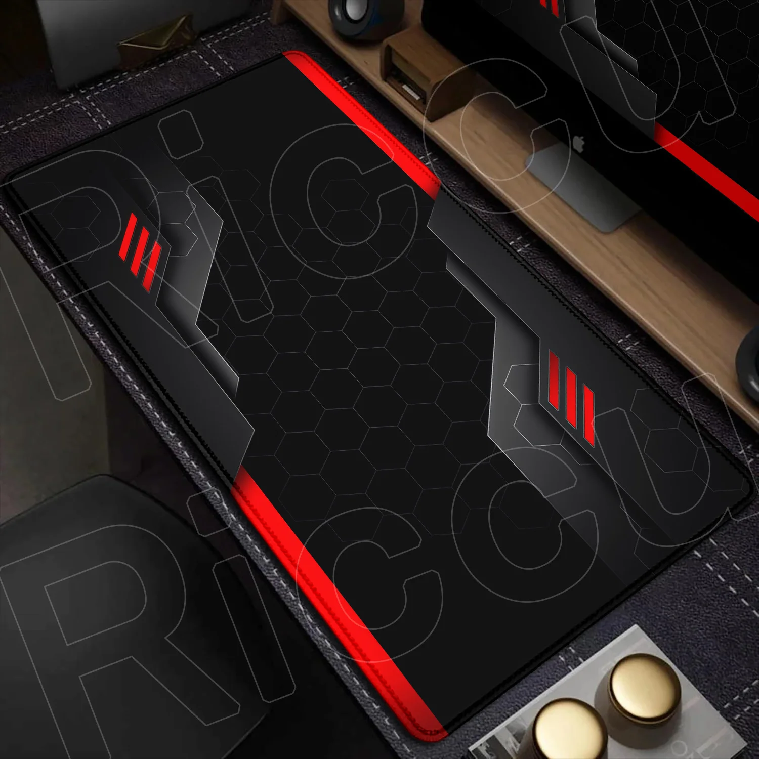 Futuristic Sci-Fi Large Gaming Mouse Pad with Technology-Inspired Design