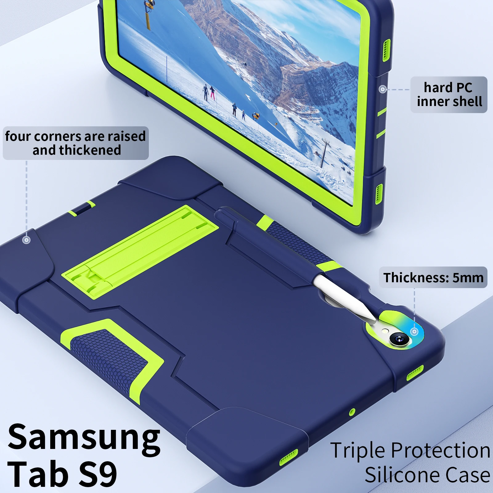 Premium Tablet Case with Pen Slot – 10-11 Inch Screen Size
