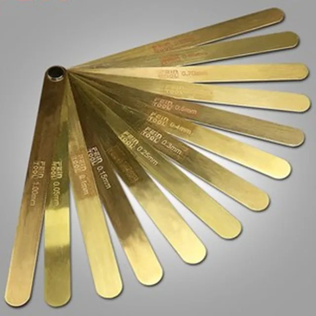 

Factory price antique pure brass feeler gauge for gap measure