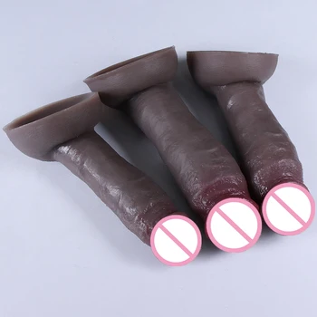 9 Styles New Real Skin Dildo Silicone Huge Soft Penis Big Suction Cup Women Vagina Masturbator Anal Sex Toy Goods For Adults 18 5