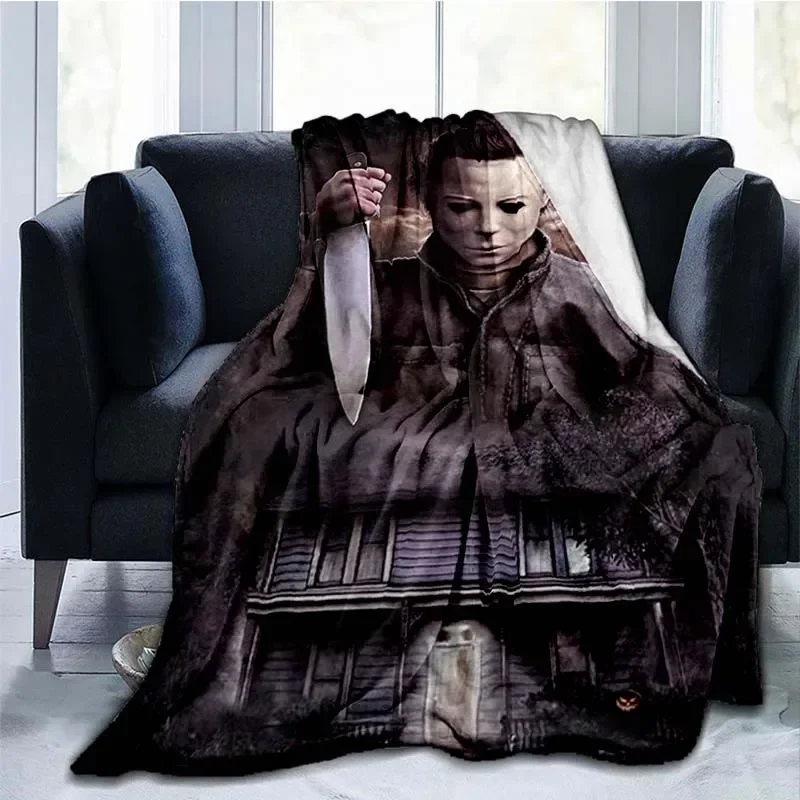 Michael Myers Blanket Super Soft Plush Flannel Blanket Living Room Bedroom Sofa  Blankets for Beds Blanket Personalized Gift 2