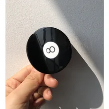  HANGZHI Simple Black White Splicing Acetate Hair Clip Round Geometric Number Hairpin 2022 New Women Outdoor Head Accessories 