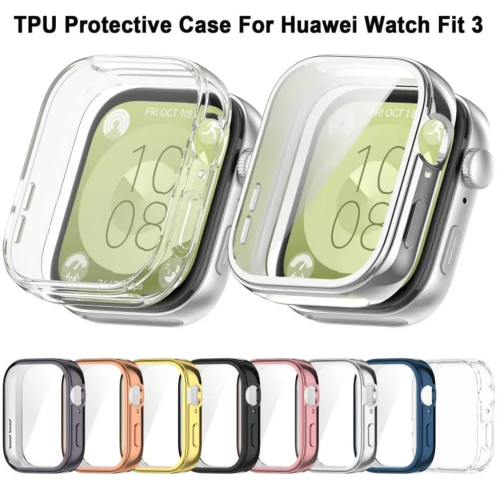 

Мягкий чехол из ТПУ для часов Huawei Watch Fit 3 Samrt, защита для всего экрана, полное покрытие, защитный чехол для часов Huawei Watch Fit3