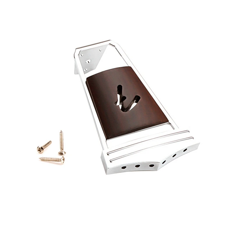 

6 Strings Vintage Jazz Guitar Bridge Tailpiece For Electric Guitar Replacement With Mounting Screws
