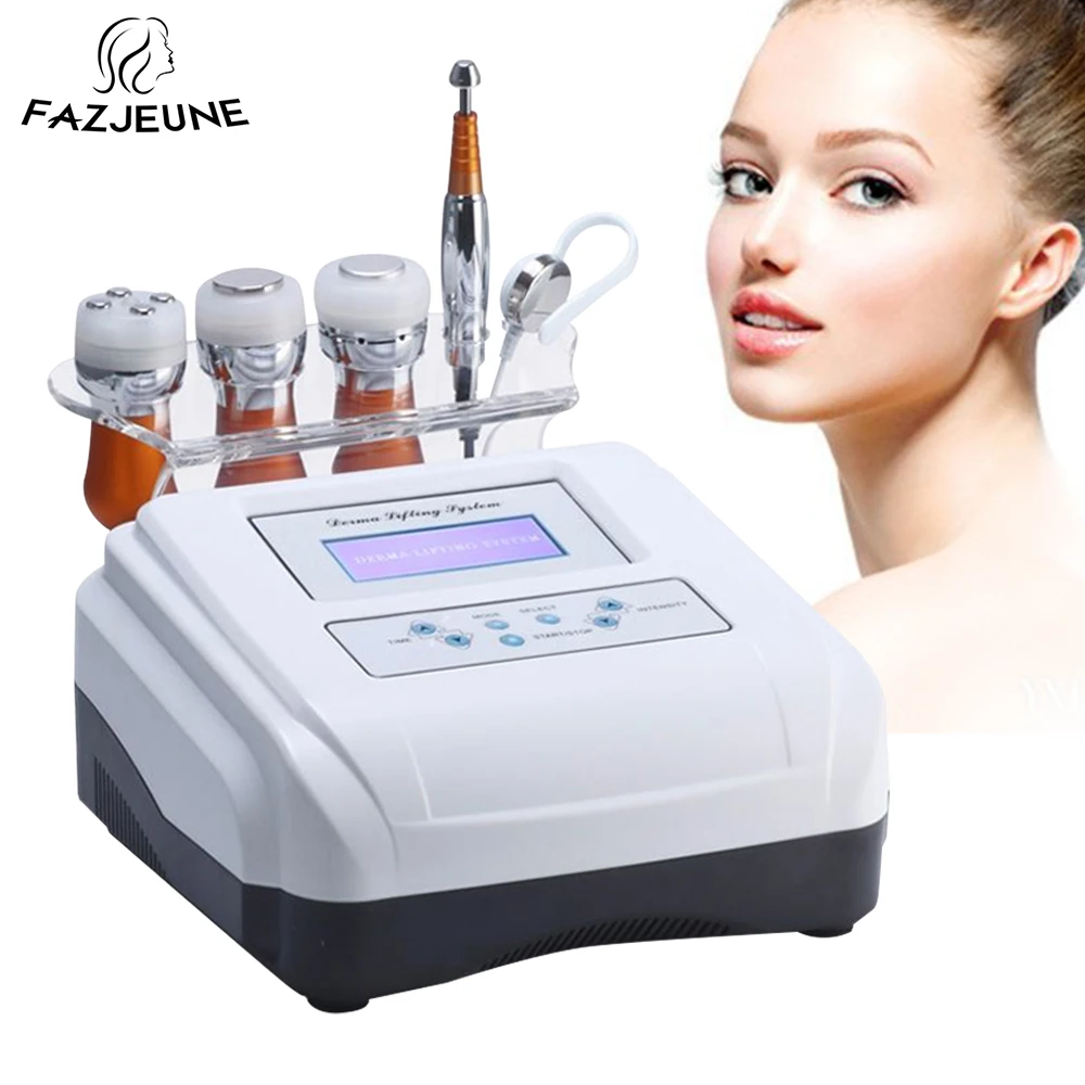 

5 IN 1 No-needle Mesotherapy Device EMS Photon Electroporation Anti-aging RF Beauty Machine Eye Skin Care Tool Face Lift