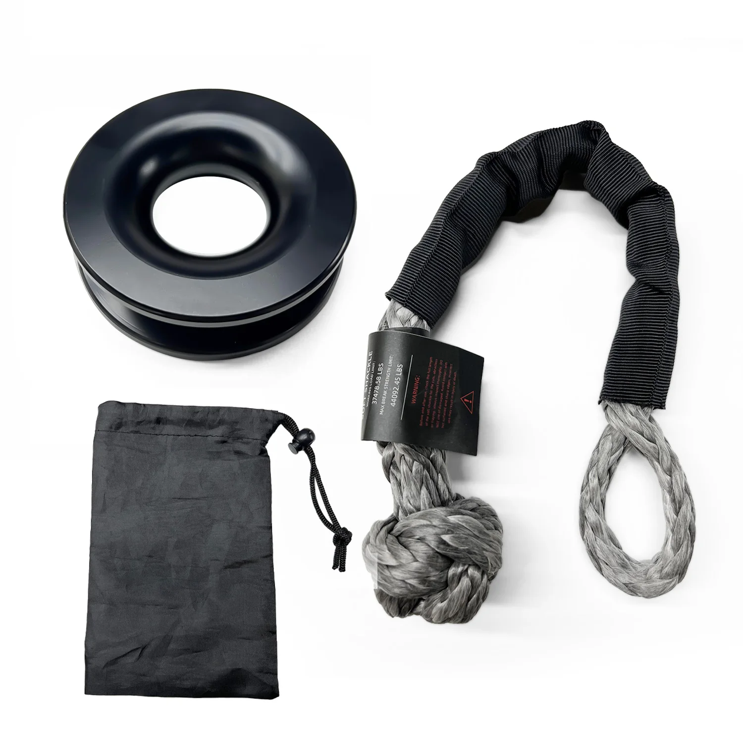 

Treeligo17T 24000 Lbs Break Strength Synthetic Soft Shackle 1/2" X 22 Inch Rugged Shackles with Protective Sleeve for Vehicle