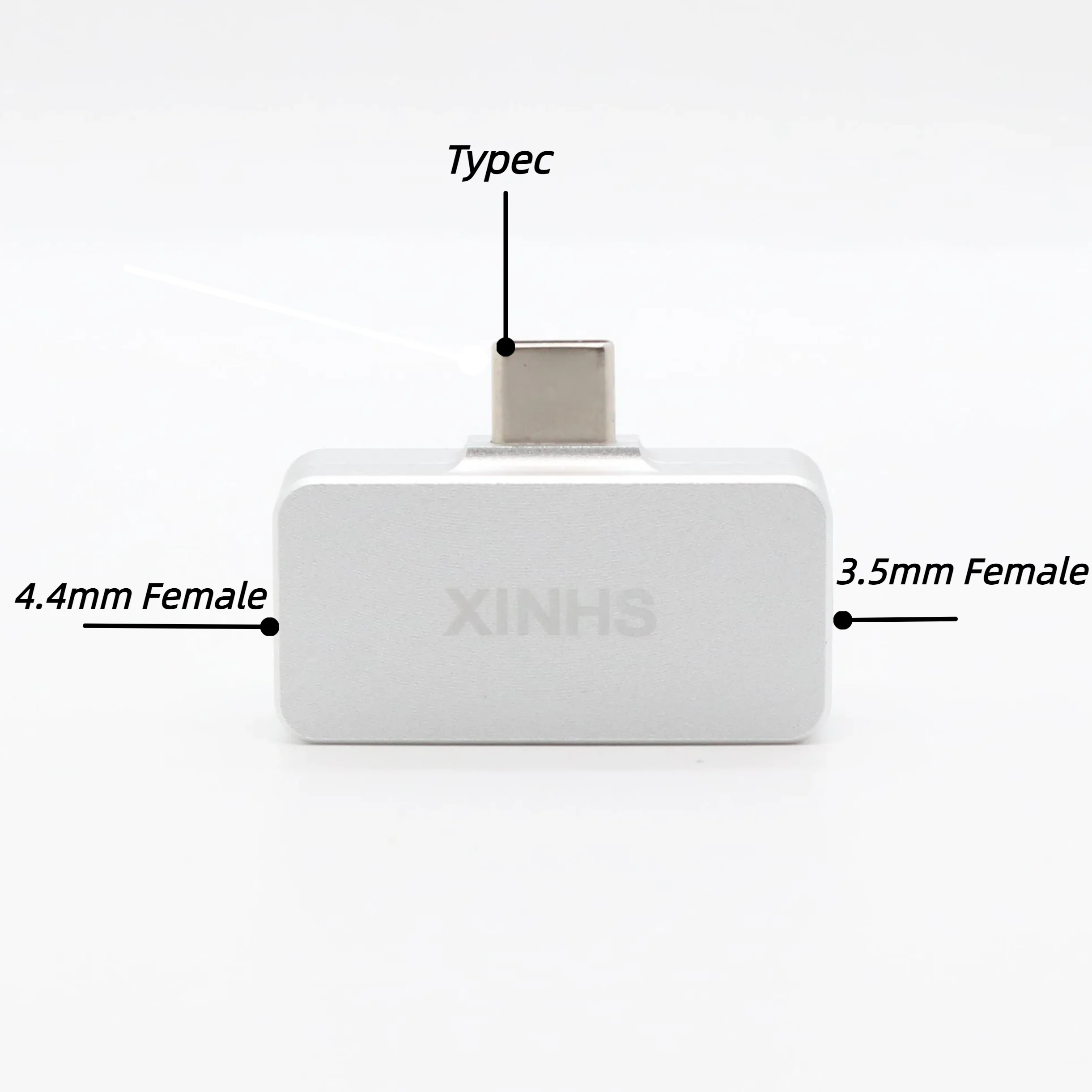XINHS-A1 Portable Multi-Function Adapter Typec/3.5mm/4.4mm HiFi Balanced Decoder