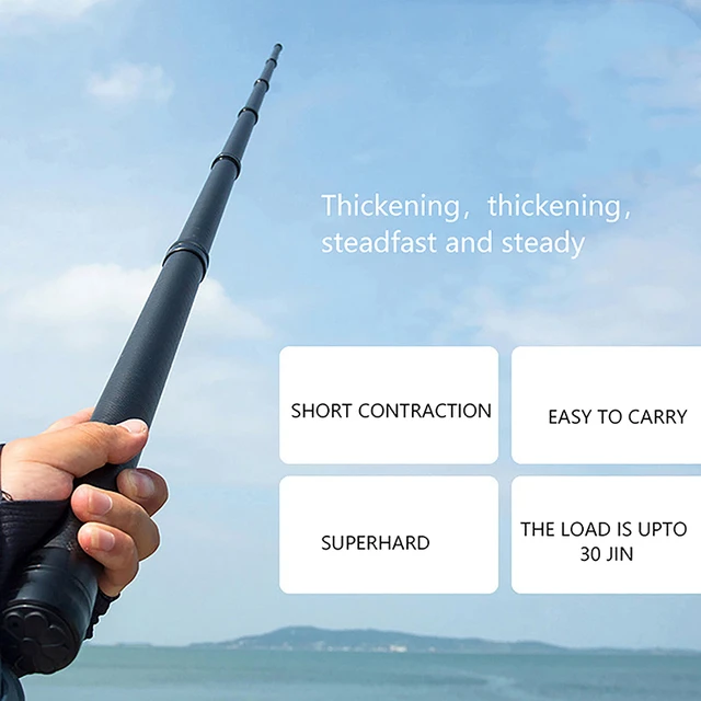 JOSBY Telescopic Fishing Rod Collapsible Nylon Positioning Landing Net  Durable Carbon Fiber Quality Portable 2.1M 3M 3.6M 4M - AliExpress