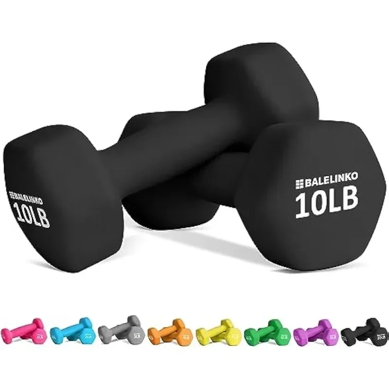 

Balelinko Home Gym Equipment Workouts Strength Training Weight Loss Pilates Weights Yoga Sets（Set of 2 10 lbs.）