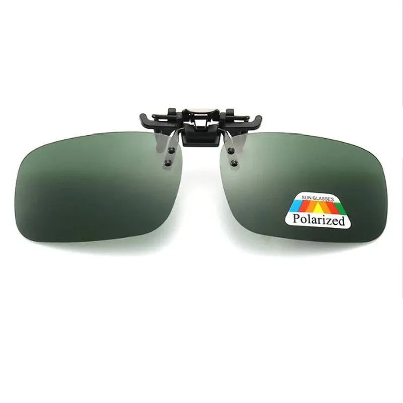 4 Color Grey Lenses Polarized Sunglasses Clip On Flip Up UV 380 Driving Fishing Night Vision Glasses Clips