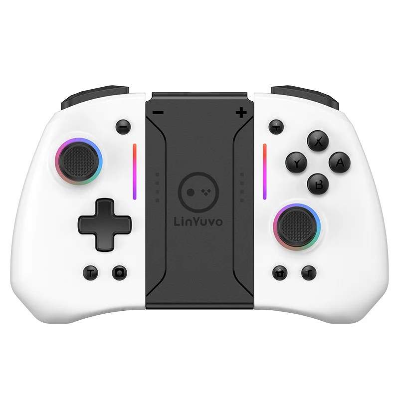 Ks42 Rgb Joypad Automatic Wake-Up Controller Per Bluetooth Con Somatosensory Sei Assi Compatibile Per Switch/Switch Oled Handle
