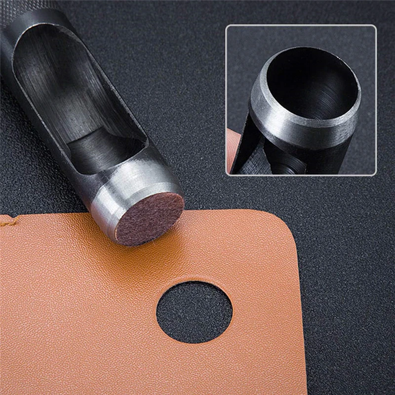Hole Puncher Hole Punch Round Steel LeatherCraft Hollow Hand Punch 1-25mm Metal Gaskets Plastic Rubber Leather Craft Tools leather hole puncher,leather hole punch,leather punch tool,round hole punch cutter set,hole punch cutter set,round hole punch set