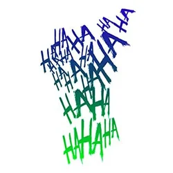 13cm hahaha Joker Graffiti Sticker Cover Scratches Custom Stickers on Motorcycle Car Accessories Stylish, Decoration Cute, PVC