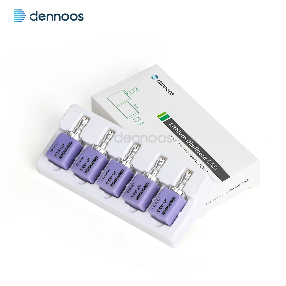 LODDEN Dennoos Lithiumdisilikat/Glaskeramik-Blöcke Würfel Dentallabormaterial HT/LT/MT/MO für CAD CAM Sirona Cerec 5 Stück/Box – Detail 16
