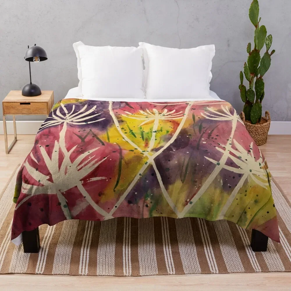 

Dried Allium, onion plant Throw Blanket Sofa Quilt Soft Big Blankets
