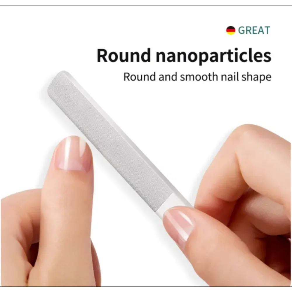 

1pc Nano Glass Nail Files Professional Sanding Polishing Files Transparent Nail File Grinding Equipment Manicure Art Tools