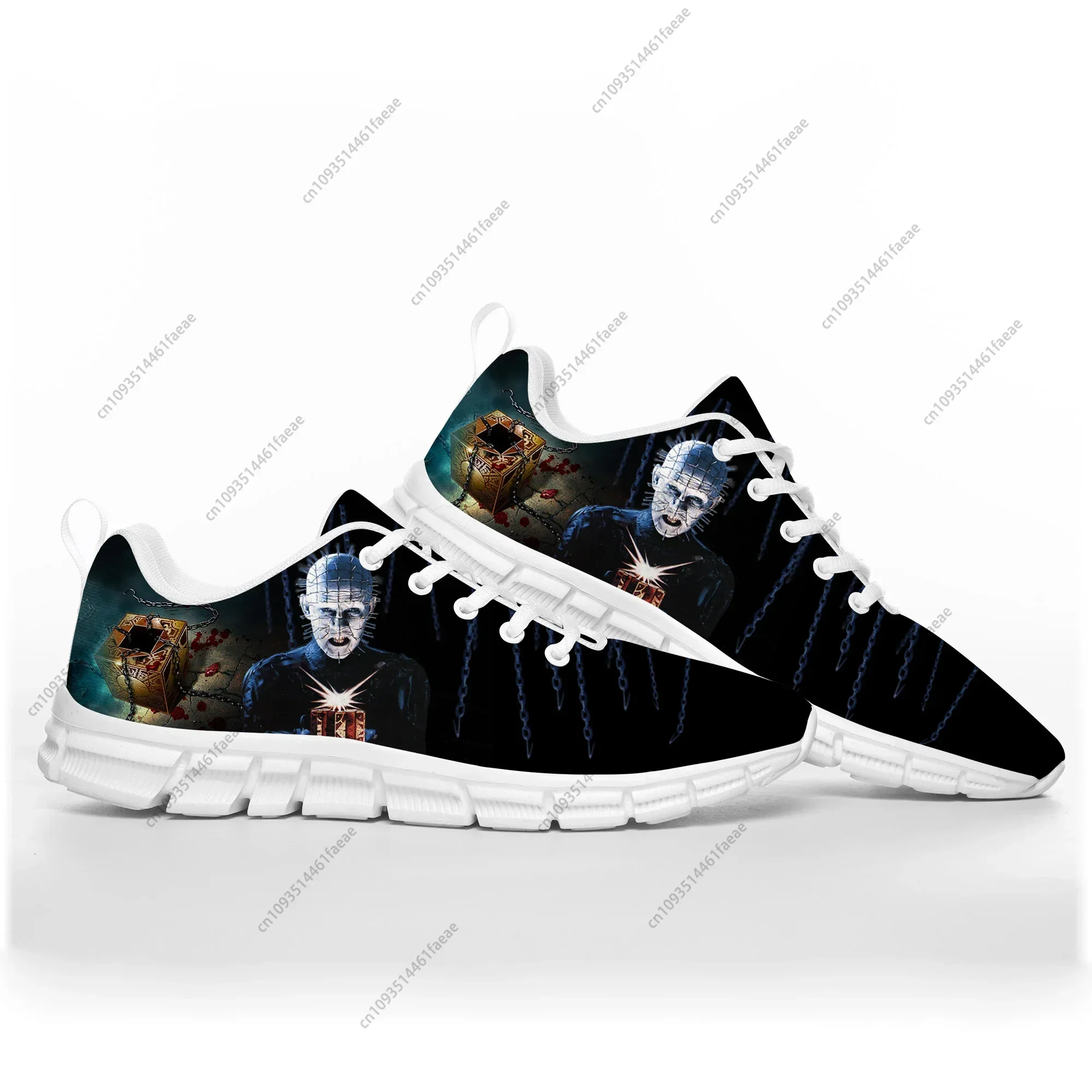 Hellraiser Movie Pinhead Horror Halloween Sports Shoes Mens Womens Teenager Kids Children Sneakers Custom Quality Couple Shoes 2