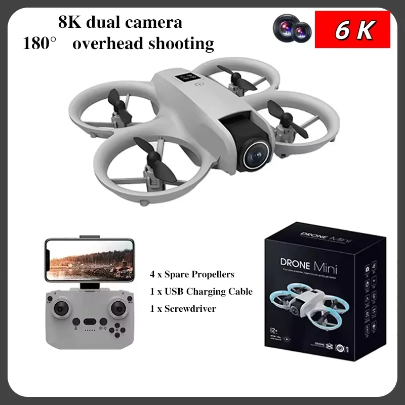 RC Toy 8K Dual Camera Gimbal Drone T3 Mini GPS 4K/60fps Foldable FPV Quadcopter with 5G WiFi&Brushless Motor for Aerial Filming