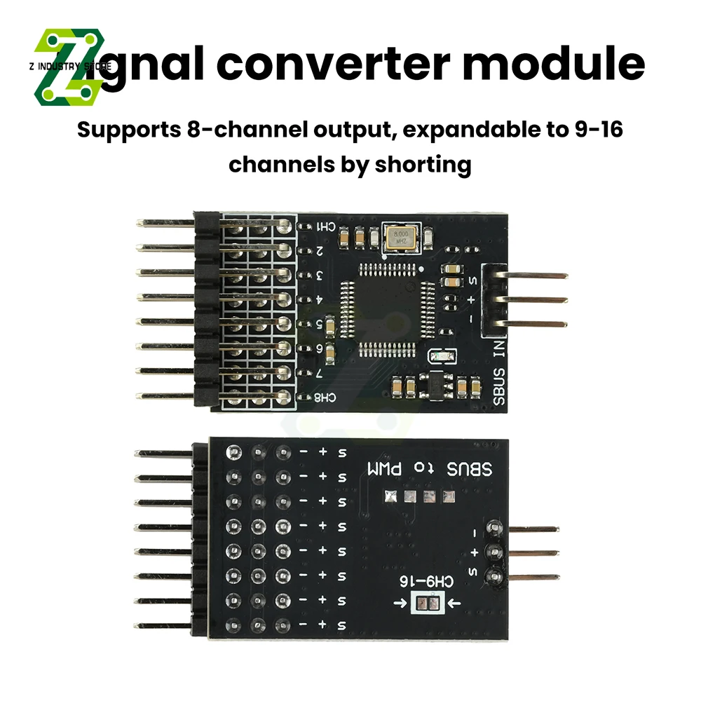 Convertisseur SBUS vers PWM 8 canaux 3.3-16V pour drone FPV