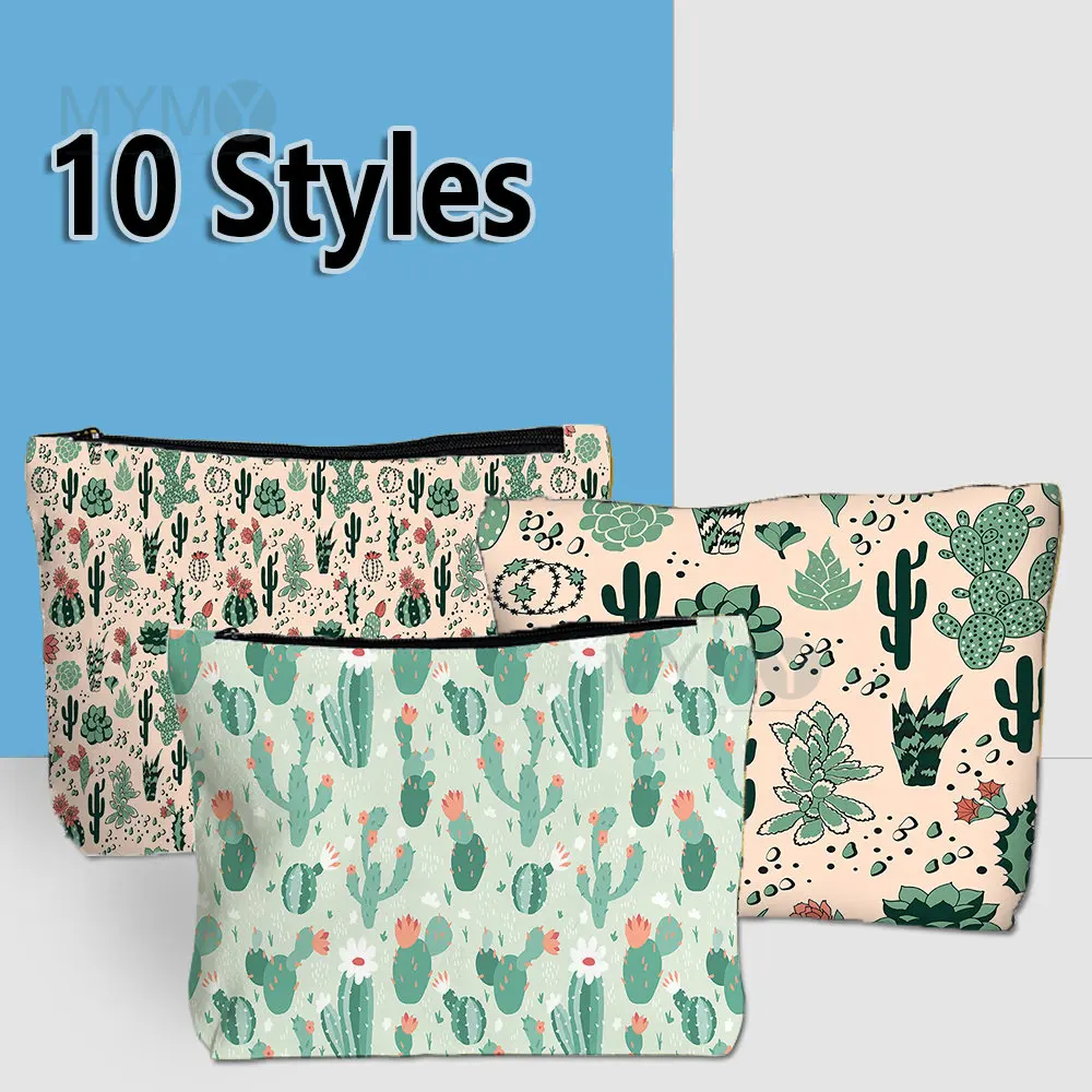 

Vintage Flower Cosmetic Bag Travel Organizer Girls Nevermore Makeup Bag Women Make Up Storage Pencil Case Female Toiletry Bags