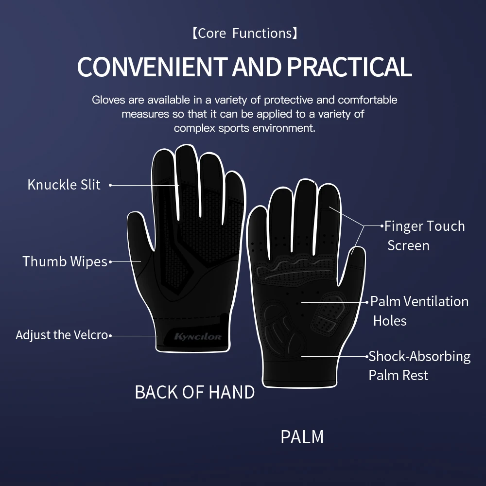 Sports Cycling Gloves Breathable Non-slip MTB Road Bike Gloves Touch Screen Men Women Outdoor Running Bicycle Gloves 5