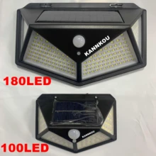

KANNKOU Solar Lights Outdoor 180LED Solar Lights PIR Motion Sensor IP65 Waterproof Outdoor LED Wall Light