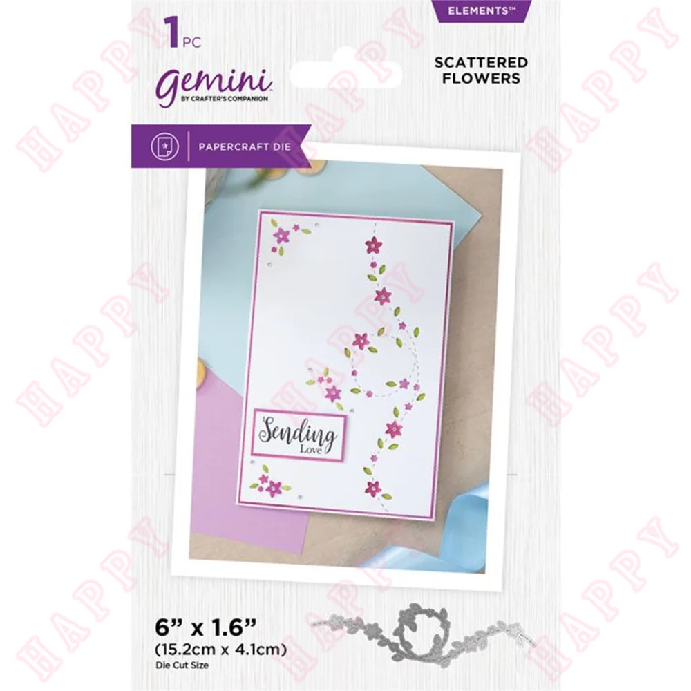 

Metal Cutting Dies Scattered Flowers For Scrapbooking Diary Decoration Paper Craft Embossing Template DIY Greeting Card Handmade